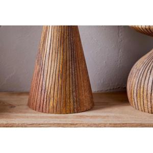Nkuku Omari Mango Wood Candlestick Natural